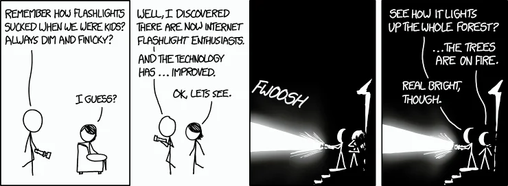 Deconstructing a flashlight