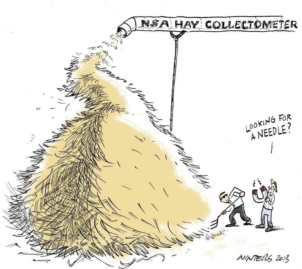 How big of a haystack do you need to hide?