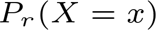 P_r(X = x)